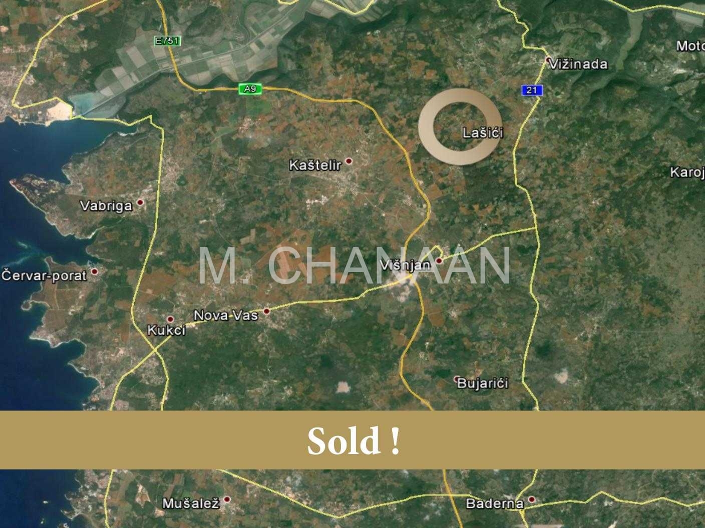 Građevinsko zemljište, Prodaja, Vižinada, Lašići