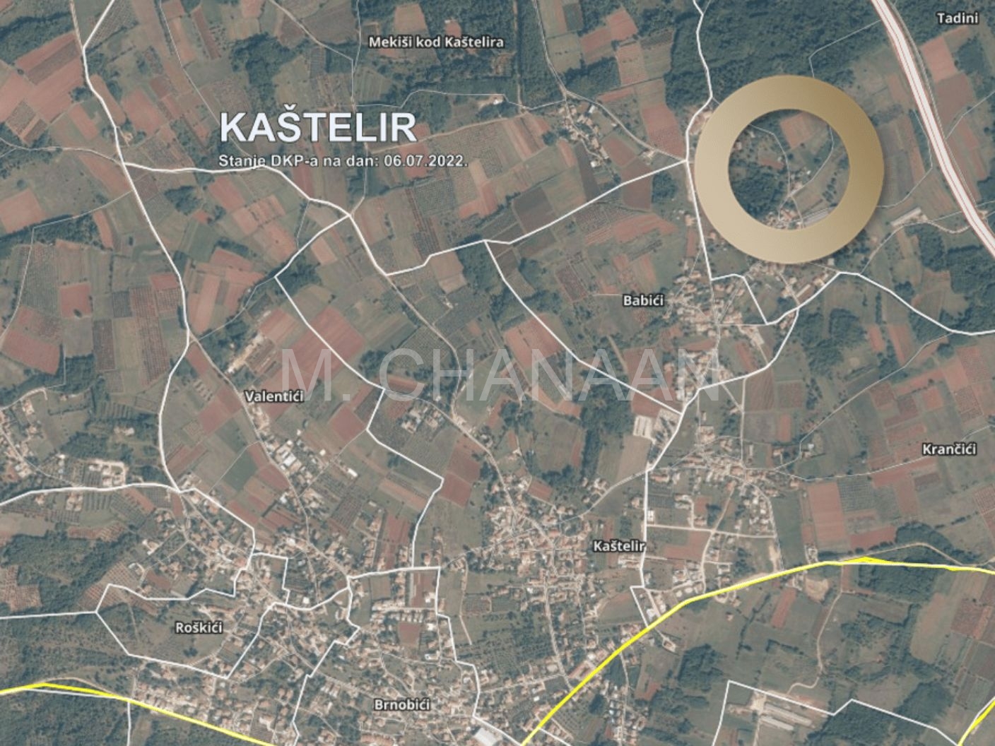 Građevinsko zemljište, Prodaja, Kaštelir-Labinci, Tadini